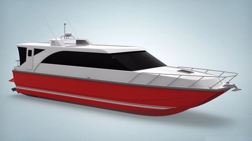 Lancha Express Cruiser catamarã - 17m - Brythonic Yachts - hidrojato / bimotor / com hard-top