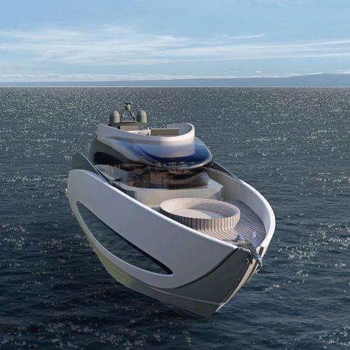 Iate a motor de cruzeiro - Cloud-9 - Brythonic Yachts - com flybridge / 3 cabines / em alumínio