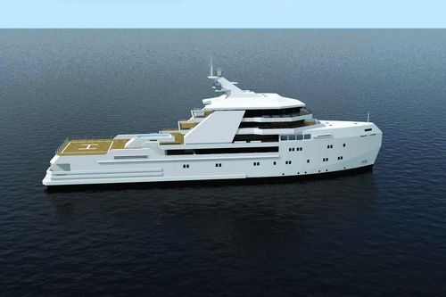 Megaiate de cruzeiro - 80m Shadow - Brythonic Yachts - com casa do leme / 7 cabines / em aço