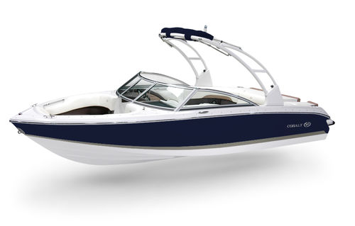Lancha de proa aberta com motor de centro - 10 series - Cobalt Boats - com console dupla / bowrider / para esqui aquático