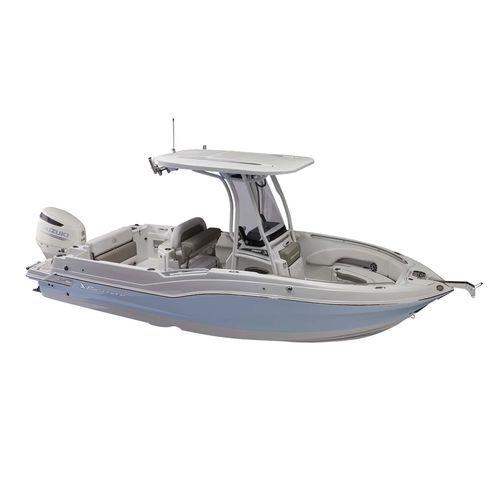 Lancha de console central com motor de popa - 230 CC - Crownline - de pesca esportiva / de alto desempenho / com solário