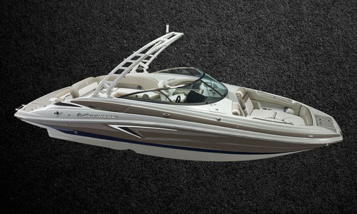 Deck-boat com motor de centro - E255 - Crownline - open / com console dupla / bowrider