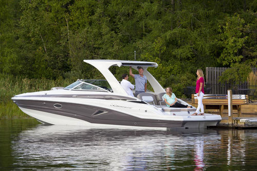 Lancha Cabin Cruiser com motor de centro - E305 - Crownline - open / com console dupla / bowrider