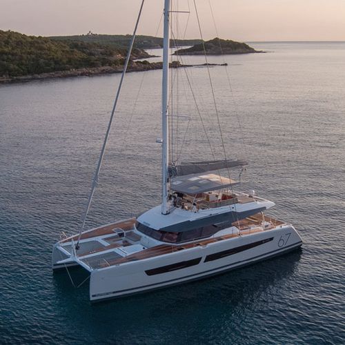 Iate à vela catamarã - Alegria 67 - Fountaine Pajot Catamarans - de cruzeiro / 6 cabines / de popa aberta