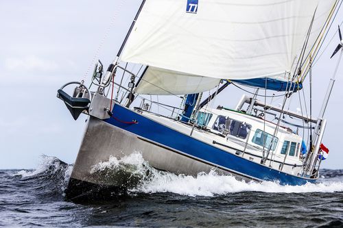 Iate à vela de cruzeiro - BESTEVAER ANABEL - KM Yachtbuilders - de popa aberta / em alumínio / com quilha retrátil