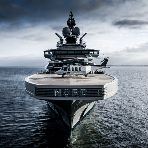 Megaiate de cruzeiro - NORD - Lurssen Yachts - com casa de leme elevada / com heliporto
