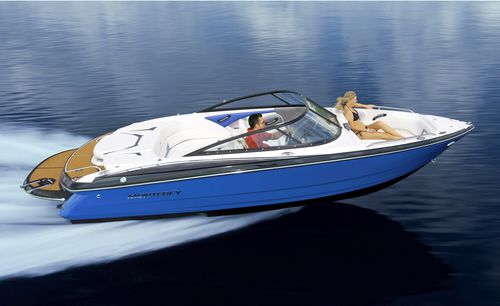 Lancha de proa aberta com motor de centro - 224FS - Monterey Boats - com console dupla / bowrider / open
