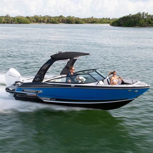 Lancha de proa aberta com motor de popa - 235SS - Monterey Boats - com console dupla / bowrider / open