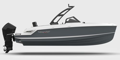 Lancha de proa aberta com motor de popa - ELITE 23 OB - Monterey Boats - de gasolina / open / com console central