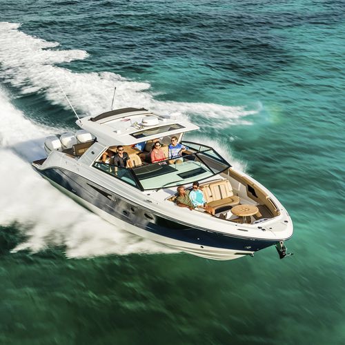 Lancha Express Cruiser com motor de popa - SLX 400 OB - Sea Ray - a diesel / trimotor / open