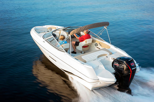 Lancha de proa aberta com motor de popa - 204LR - Stingray Boats - com console dupla / bowrider / para esqui aquático
