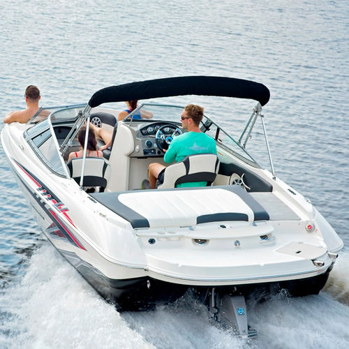 Lancha de proa aberta com motor de centro - 208LR - Stingray Boats - com console dupla / bowrider / para esqui aquático