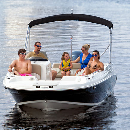 Deck-boat com motor de popa - 212SC - Stingray Boats - para esqui aquático / de pesca esportiva / máx. 12 pessoas