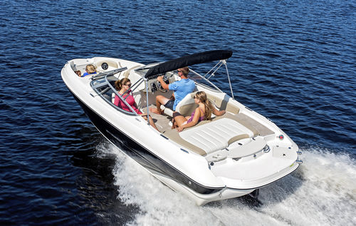 Lancha de proa aberta com motor de centro - 198LX - Stingray Boats - com console dupla / bowrider / para esqui aquático