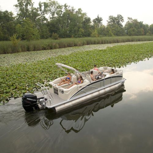 Pontoon boat com motor de popa - S3 - Sylvan Pontoons - tri-tube / máx. 13 pessoas