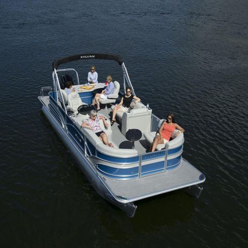 Pontoon boat com motor de popa - 8522 Entertainer LE - Sylvan Pontoons - máx. 12 pessoas