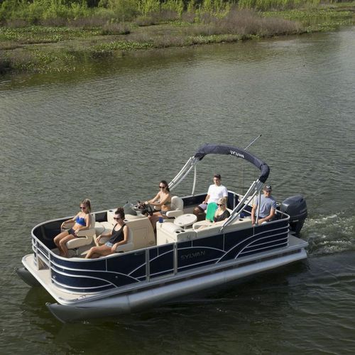 Pontoon boat com motor de popa - 818 Fish - Sylvan Pontoons - de pesca esportiva / máx. 8 pessoas