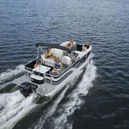 Pontoon boat com motor de popa - 8522 Party Fish LE - Sylvan Pontoons - de pesca esportiva / máx. 12 pessoas
