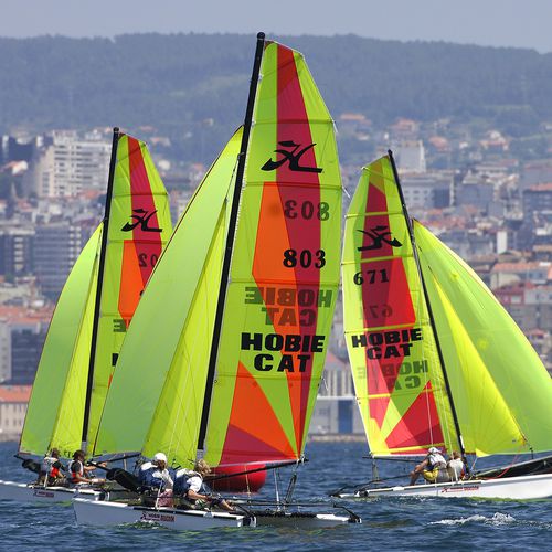 Catamarã esportivo de regata - Hobie Cat USA - para escola / para dois tripulantes / com um trapézio