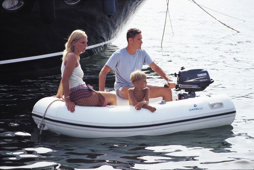 Barco inflável com motor de popa - TEMPEST 360 - Capelli - semirrígido / open / em fibra de vidro