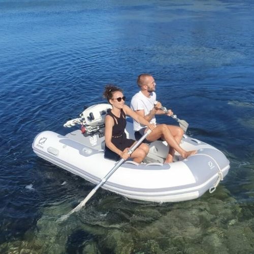 Barco inflável com motor de popa - CADET AERO - ZODIAC - semirrígido / open / em alumínio