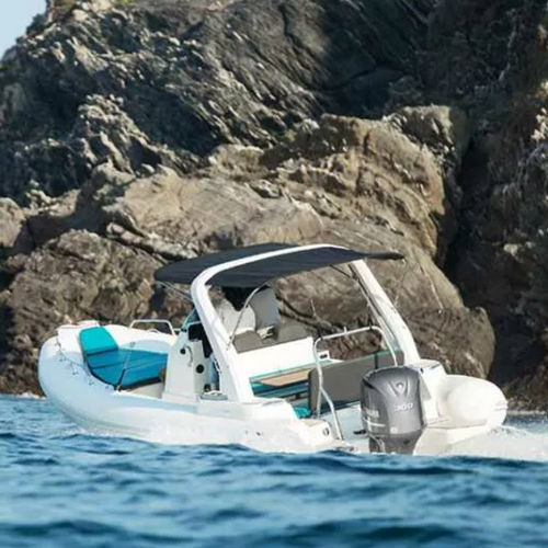 Barco inflável com motor de popa - MEDLINE 7.5 - ZODIAC - semirrígido / com console central / open