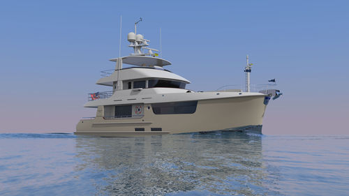 Iate a motor de cruzeiro - N71 - Nordhavn - com flybridge