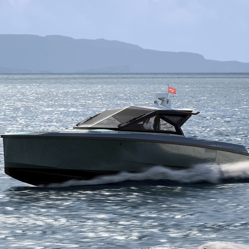 Lancha Express Cruiser com motor de centro - 50 - Wally - bimotor / com hard-top / IPS POD