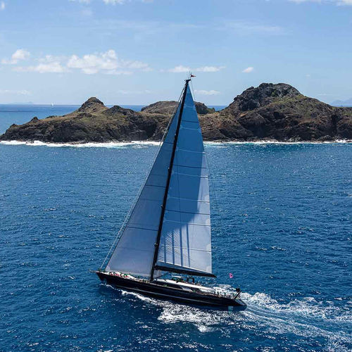Super iate à vela de luxo de cruzeiro rápido - PERSEUS III - Perini Navi - clássico / de regata / 5 cabines