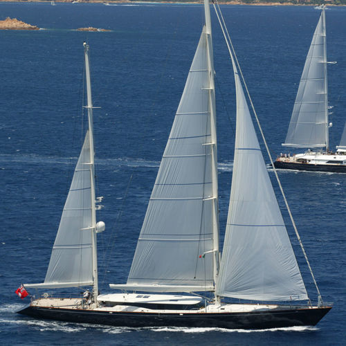 Super iate à vela de luxo de cruzeiro - BURRASCA - Perini Navi - com flybridge / em alumínio / ketch
