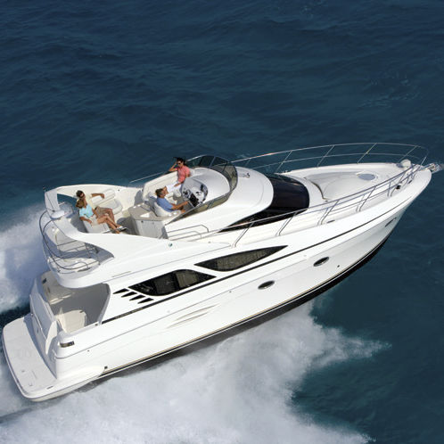 Lancha Express Cruiser IPS POD - 43 Bridge - Silverton - bimotor / com flybridge / esportiva