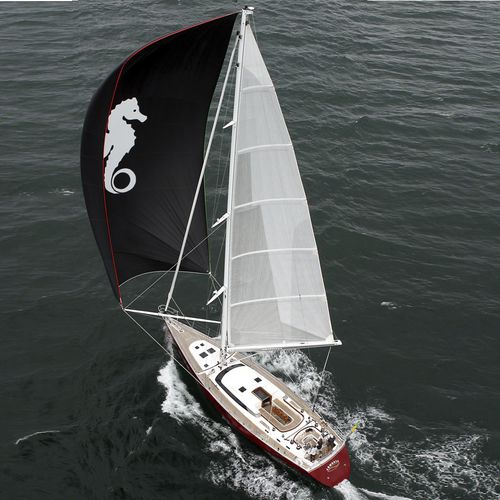 Iate à vela de cruzeiro - ARMONIA - Warwick Yacht Design - com deck saloon / com gurupés / com duas rodas de leme
