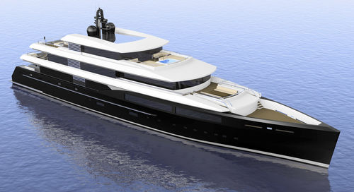 Megaiate de cruzeiro - W 65M - Warwick Yacht Design - com casa do leme / em aço / de proa vertical