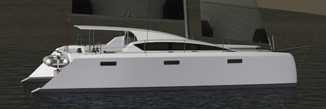 Catamarã - Grainger 45 - Pedigree Cats - de cruzeiro / 3 cabines / com cockpit fechado
