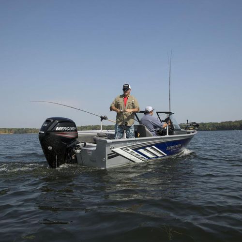 Bay boat com motor de popa - Pro Angler XL 161 XL  - Smoker Craft - com console lateral / de pesca esportiva / em alumínio