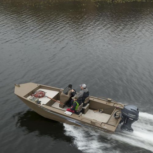 Bay boat com motor de popa - Sportsman 1660 Pro - Smoker Craft - com console central / de pesca esportiva / máx. 6 pessoas