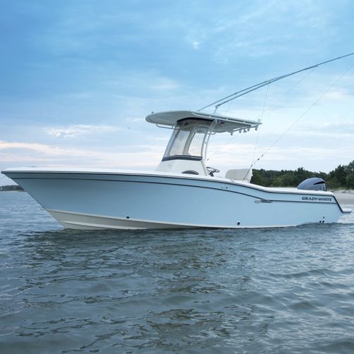 Lancha de console central com motor de popa - Fisherman 236 - Grady-White - de pesca esportiva / máx. 10 pessoas / com T-Top
