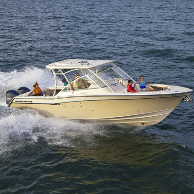 Lancha Express Cruiser com motor de popa - Freedom 335 - Grady-White - bimotor / open / bowrider