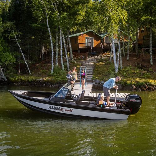 Bay boat com motor de popa - FSX 185 - Alumacraft - com console dupla / open / bowrider