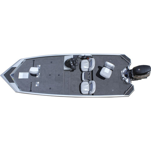 Crappie boat com motor de popa - Stealth 210 - SeaArk Boats - com console lateral / de pesca esportiva / em alumínio