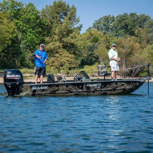 Jon boat com motor de popa - VCat 200 - SeaArk Boats - open / com console central / com console lateral