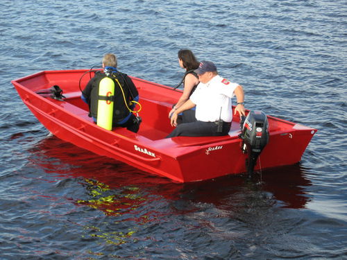 Barco profissional barco salva-vidas - 1660 MVT  - SeaArk Boats - com motor de popa / em alumínio / hospital