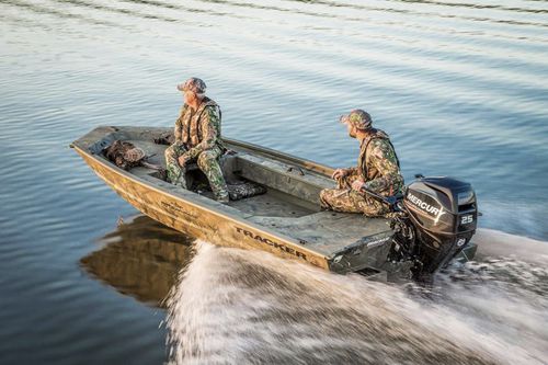 Jon boat com motor de popa - GRIZZLY® 1548 T Sportsman - Tracker - de pesca esportiva / em alumínio / máx. 3 pessoas