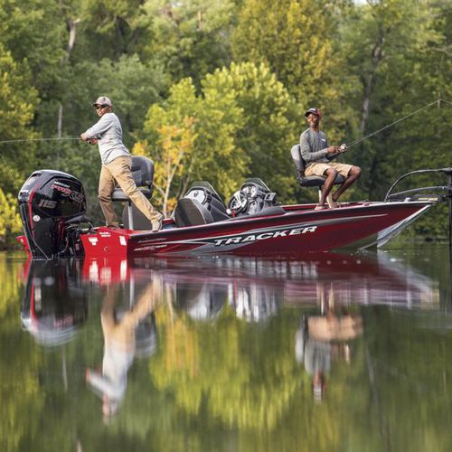 Bass boat com motor de popa - Pro Team™ 190 TX Tournament Ed. - Tracker - com console lateral / de pesca esportiva / em alumínio