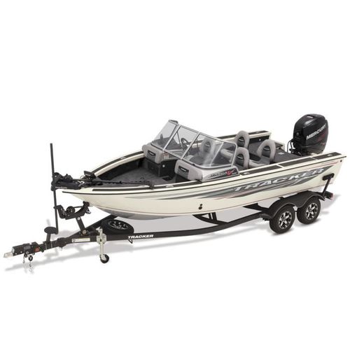Bay boat com motor de popa - Targa™ V-19 WT Tournament Ed. - Tracker - com console dupla / de pesca esportiva / em alumínio