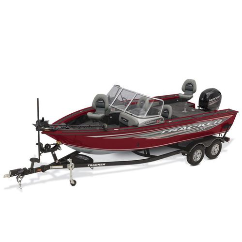 Bay boat com motor de popa - Targa™ V-19 Combo - Tracker - com console dupla / de pesca esportiva / em alumínio