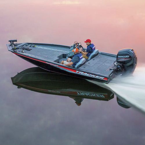 Bass boat com motor de popa - PRO TEAM™ 195 TXW - Tracker - com console lateral / de pesca esportiva / em alumínio