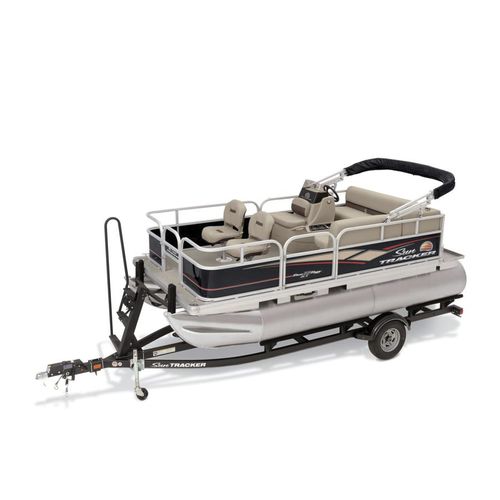 Pontoon boat com motor de popa - BASS BUGGY® 16 DLX ET - Sun Tracker - elétrico / de pesca esportiva / máx. 7 pessoas