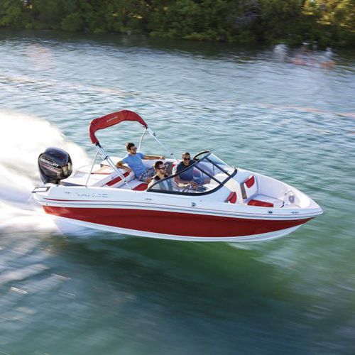 Lancha de proa aberta com motor de popa - 550 TS - Tahoe - com console dupla / bowrider / para esqui aquático