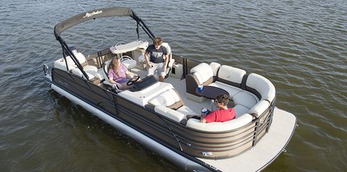 Pontoon boat com motor de popa - Skye SEC - Misty Harbor - máx. 14 pessoas / máx. 11 pessoas